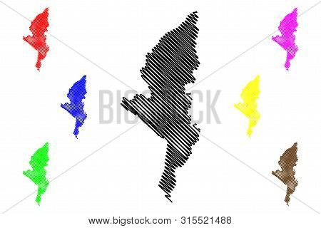 Manicaland Province (republic Of Zimbabwe, Provinces Of Zimbabwe) Map Vector Illustration, Scribble 
