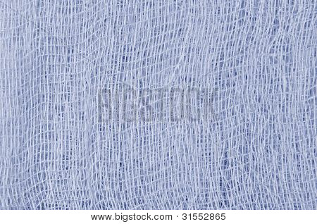 Medische verband gaas textuur, abstracte gestructureerde achtergrond Macro close-up, natuurlijke katoen Wit