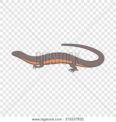 Gray Lizard Icon. Cartoon Illustration Of Gray Lizard Icon For Web