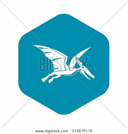 Pterosaurs Dinosaur Icon. Simple Illustration Of Pterosaurs Dinosaur Icon For Web