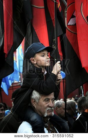 March In Honor Of Upa. Defender Of Ukraine Day