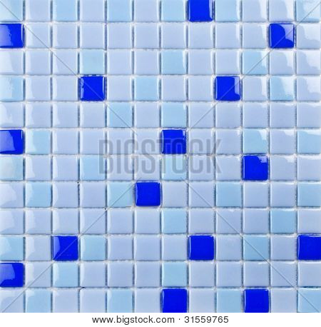 blue mosaic texture