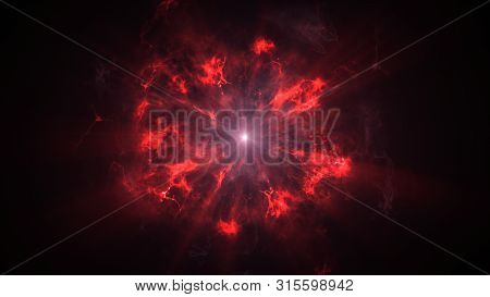 Colorful Shock Wave Consisting Particles. Vfx Elements, Graphic Elements. Light Beam, Shine Through 
