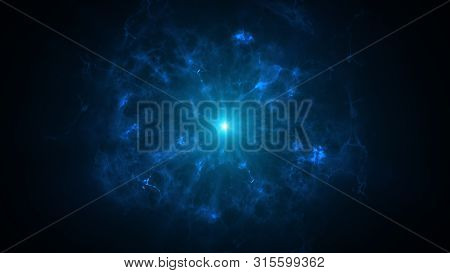 Colorful Shock Wave Consisting Particles. Vfx Elements, Graphic Elements. Light Beam, Shine Through 
