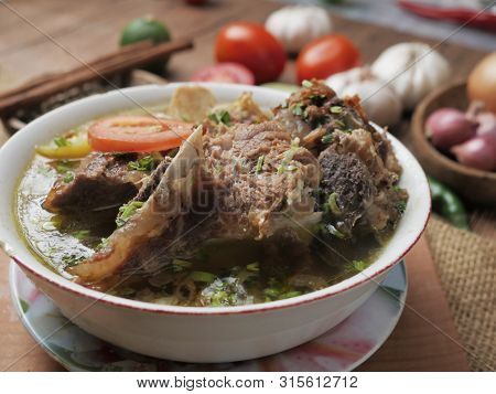 Sop Buntut Or Sop Tulang Sapi, Indonesian Oxtail Soup