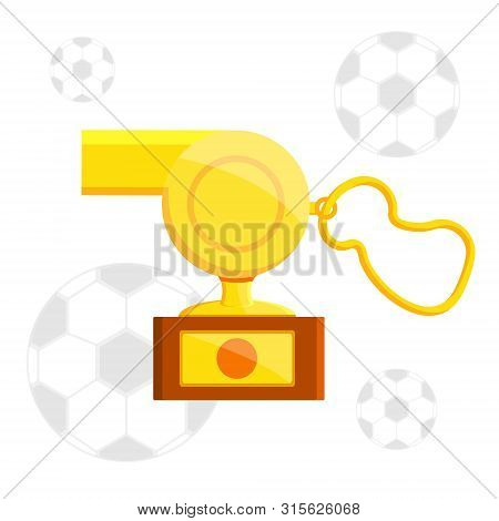 Football Soccer Sports Awards Gold Golden Reward Balls, Whistle, Glove Shoe For Best Top First Playe