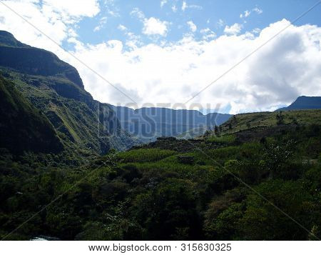 Lush Vegetation Of The Peruvian Amazon Rainforest Close To Gocta Waterfall