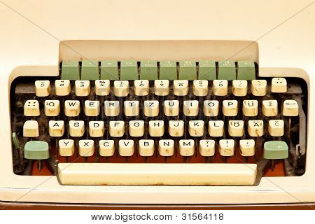 Skrivemaskine tastatur