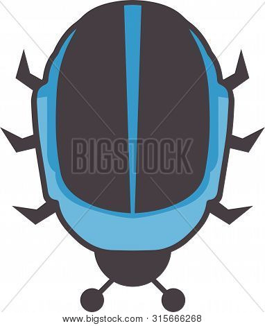 Daft Punk Bug Helmet Creative Vector Logo Icon Illustration