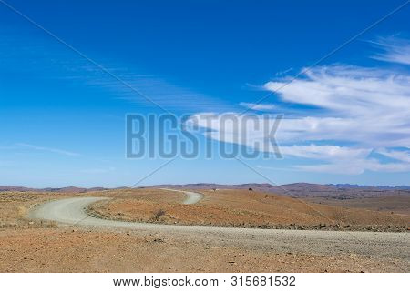 Winding Roads With Unusual Cloud Formations. One Of The Many Views From Stokes Hill Lookout Within T