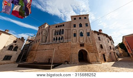 View Ot The Venetian Palace Called Soardo - Bembo Castle In Valle - Bale, Istria. Croatia