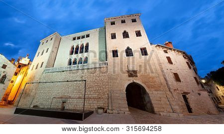 View Ot The Venetian Palace Called Soardo - Bembo Castle In Valle - Bale, Istria. Croatia