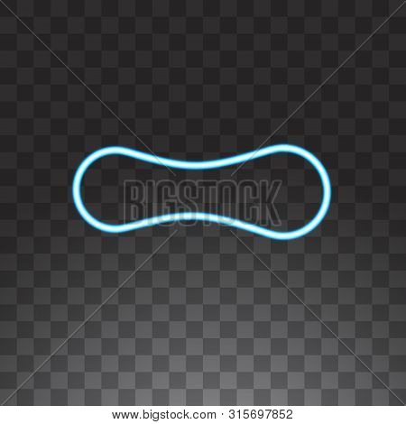 Probiotics Neon Bacterias On Transparent Background. Therapeutic Bacteria Organisms. Healthy Nutriti
