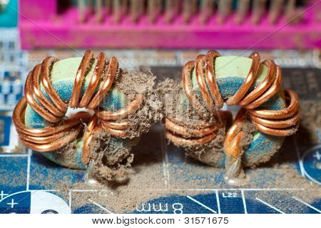 Dust Collection On Motherboard Components