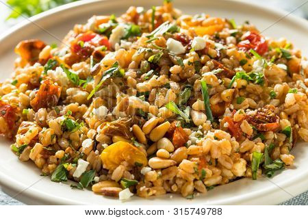 Homemade Healthy Farro Tomato Salad
