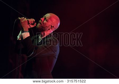 Sibiu, Romania - July 27, 2019: Norwegian Alternative Rock Band Madrugada Performing A Live Concert 