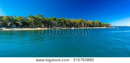 Sunny day on Coochiemudlo Island beach, Brisbane, Queensland, Australia