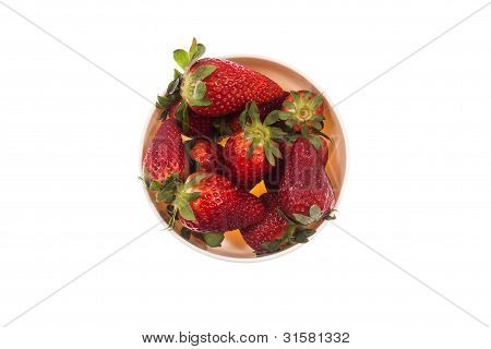 Erdbeeren auf einer Platte