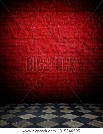 dark empty interior room. may used as background.