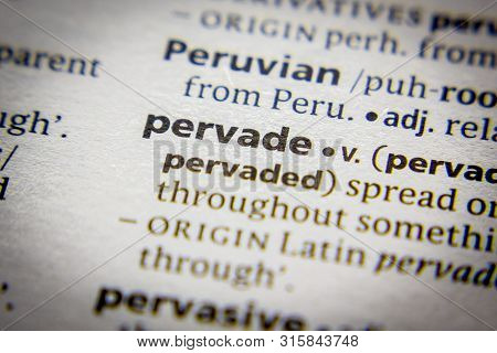 Word Or Phrase Pervade In A Dictionary