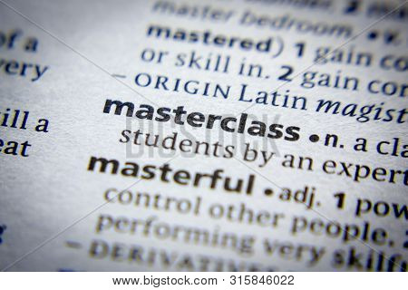 Word Or Phrase Masterclass In A Dictionary