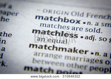 Word Or Phrase Matchless In A Dictionary