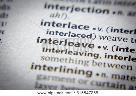 Word Or Phrase Interleave In A Dictionary