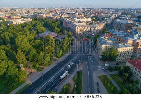 Saint Petersburg, Russia - July 26, 2019: View Of A Lobby Of The Gorkovskaya Metro Station And Kamen