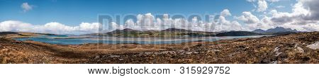 Panoramic View Of The Kyle Of Tongue In Caithness On The North Coast Of Scotland