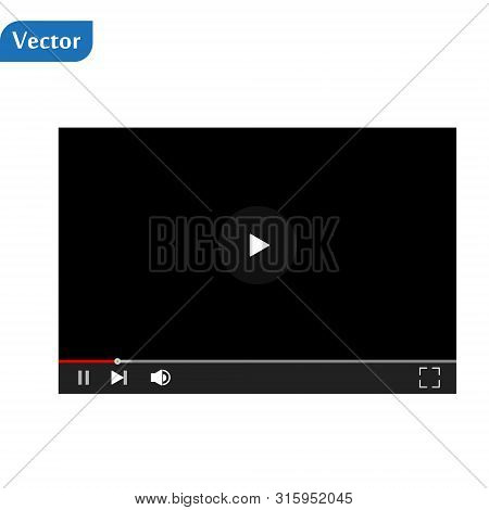 Multimedia Player Social Media. Socisl Media. Subscribe. Vector Illustration Eps10
