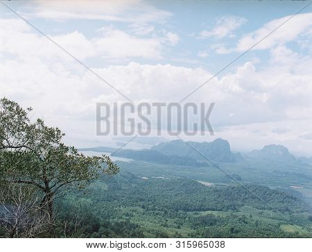 View From Above Of Viewpoint Forest, Beach Against Sky
