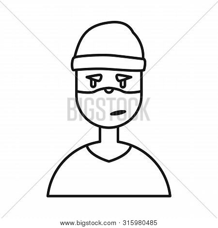 Vector Design Of Thief And Burglar Symbol. Set Of Thief And Hacker Vector Icon For Stock.