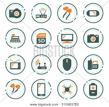 Home Appliances Vector Icons For User Interface Design
