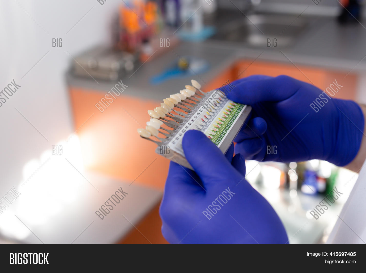 Tooth Color Chart Image & Photo (Free Trial) | Bigstock