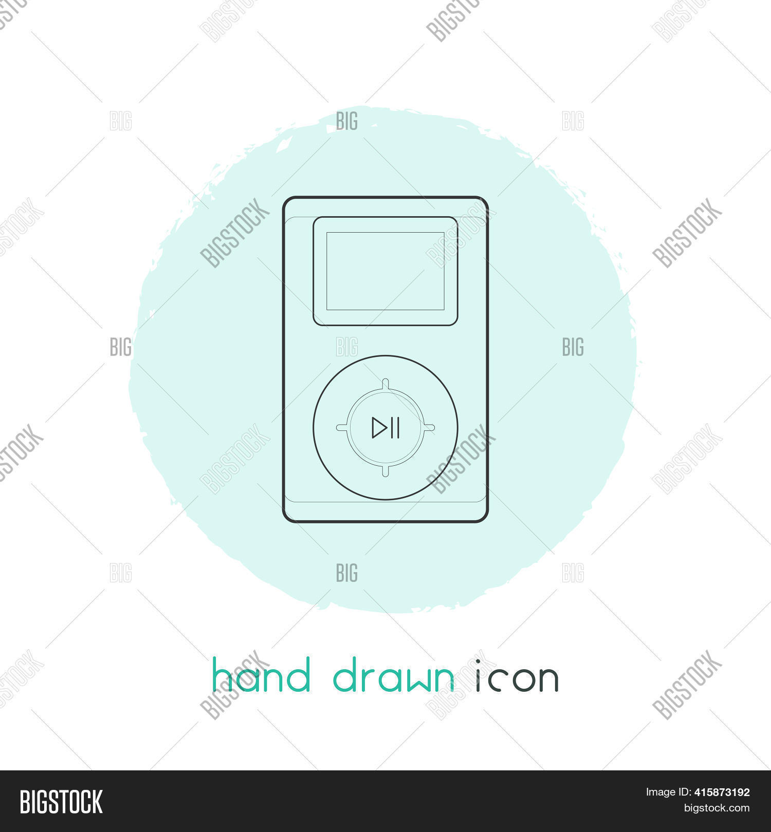 Music Player Icon Line Image & Photo (Free Trial) | Bigstock