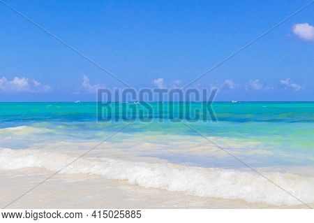 Tropical Mexican Beach 88 Punta Esmeralda Playa Del Carmen Mexico.