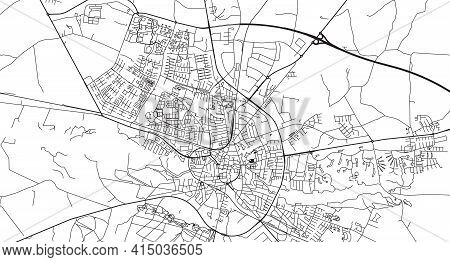 Urban Vector City Map Of Holstebro, Denmark