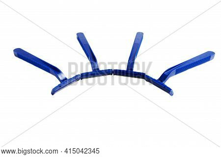 Non-permanent Blue Plastic Shaving Machine Isolated On White Background.