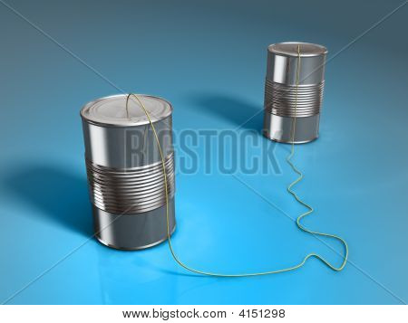 Telefone de lata