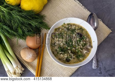 The Easter Composition. National Greek Soup 