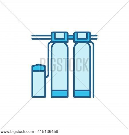Station For Deferrization Of Water Vector Concept Icon