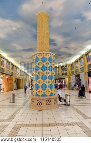 Ibn Battuta Mall, Dubai, United Arab Emirates, March 29, 2021, The Interior Of Ibn Battuta Mall Is O