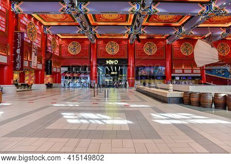 Ibn Battuta Mall, Dubai, United Arab Emirates, March 29, 2021, The Interior Of Ibn Battuta Mall Is O