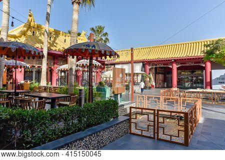 Ibn Battuta Mall, Dubai, United Arab Emirates, March 29, 2021, The Interior Of Ibn Battuta Mall Is O