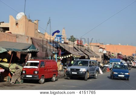 Pouliční scény v Marrakech