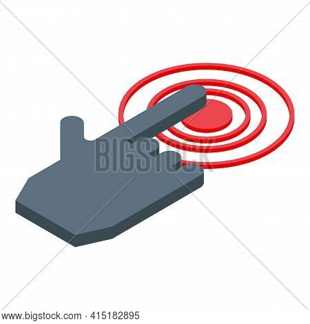 Touch Interaction Icon. Isometric Of Touch Interaction Vector Icon For Web Design Isolated On White 