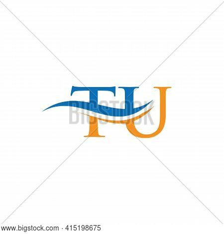 Tu Letter Linked Logo For Business And Company Identity. Initial Letter Tu Logo Vector Template.