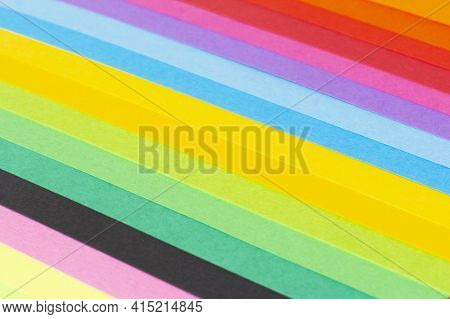 Color Card Palette, Samples For Colour Definition. Guide Of Paint Samples In The Colored Catalog