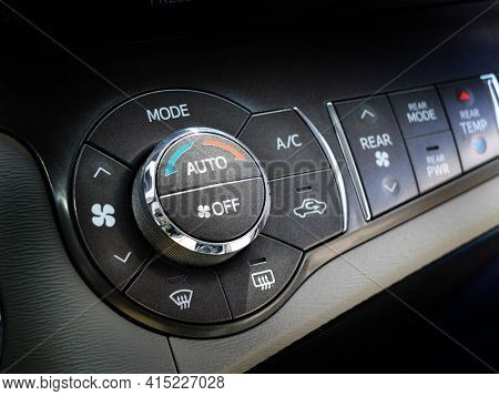 Car control dials for air conditioner and heat climate controls vehicle