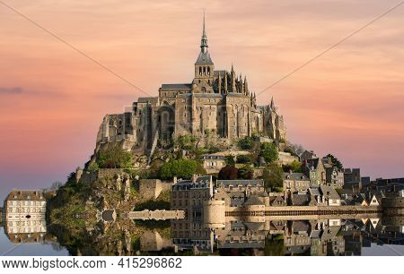 Mont Saint Michel Abbey, Normandy, France